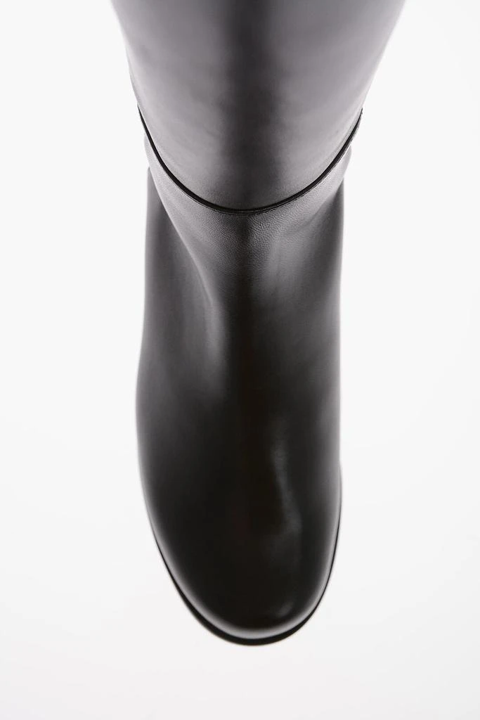 Stuart Weitzman Fabric And Leather Halfnhalf Pull-On Boots 5