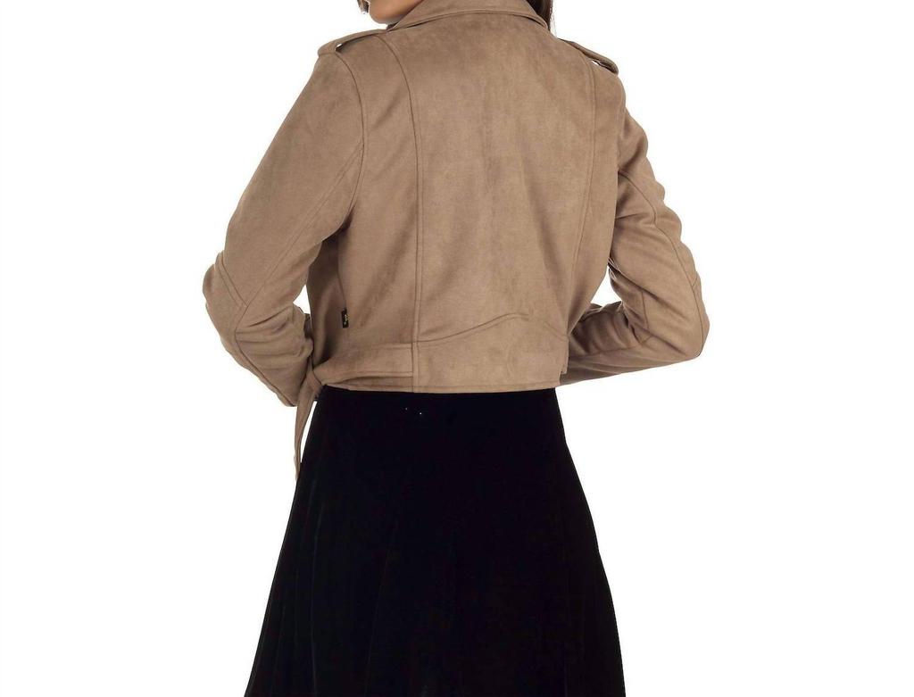 LEE Faux-Suede Biker Jacket