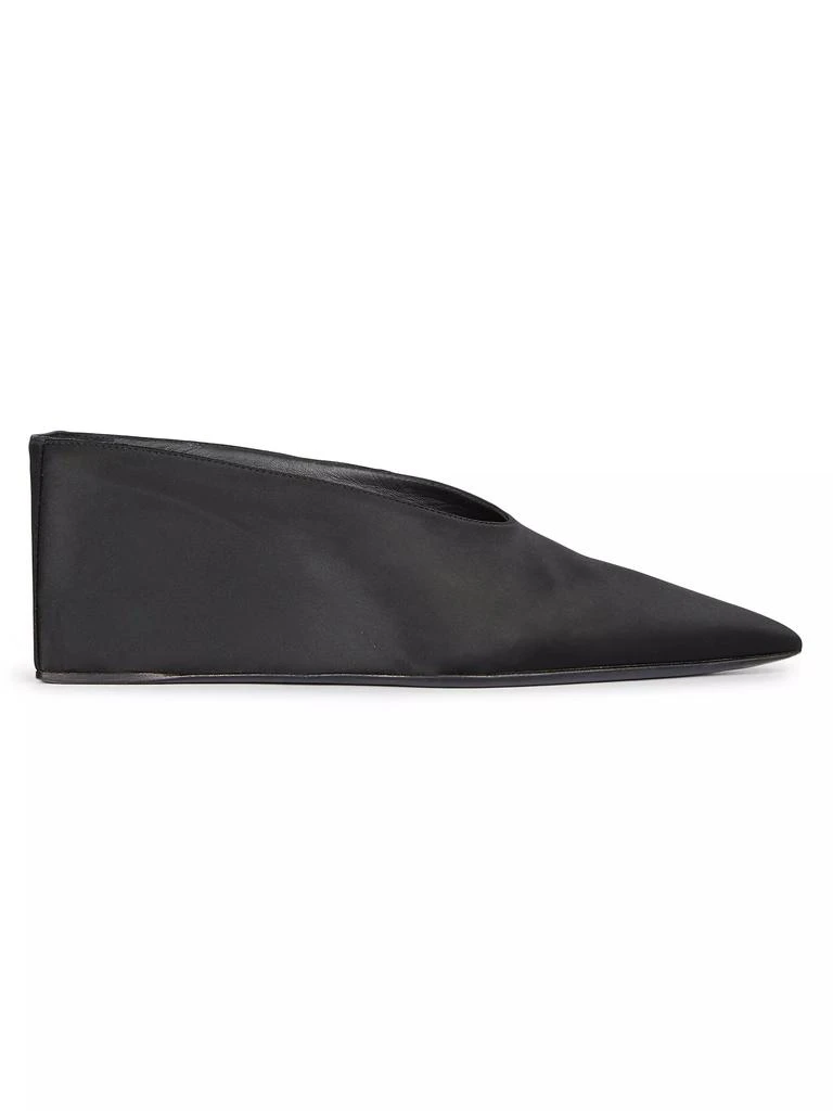 Alaïa 75MM Satin Wedge Mules 1