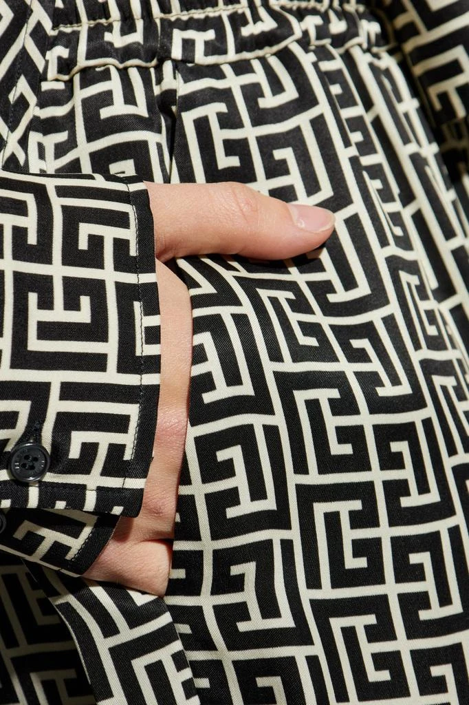 Balmain Balmain Monogrammed Flowing Trousers 2