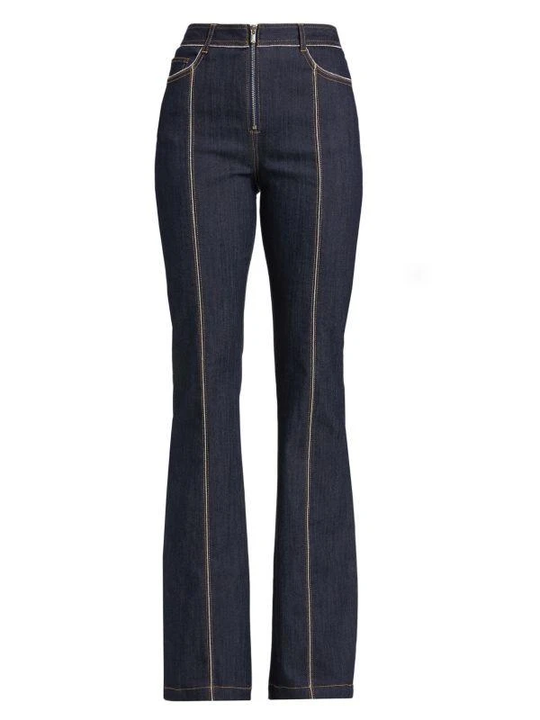 Cinq à Sept Santi Zipper Trim Jeans 6