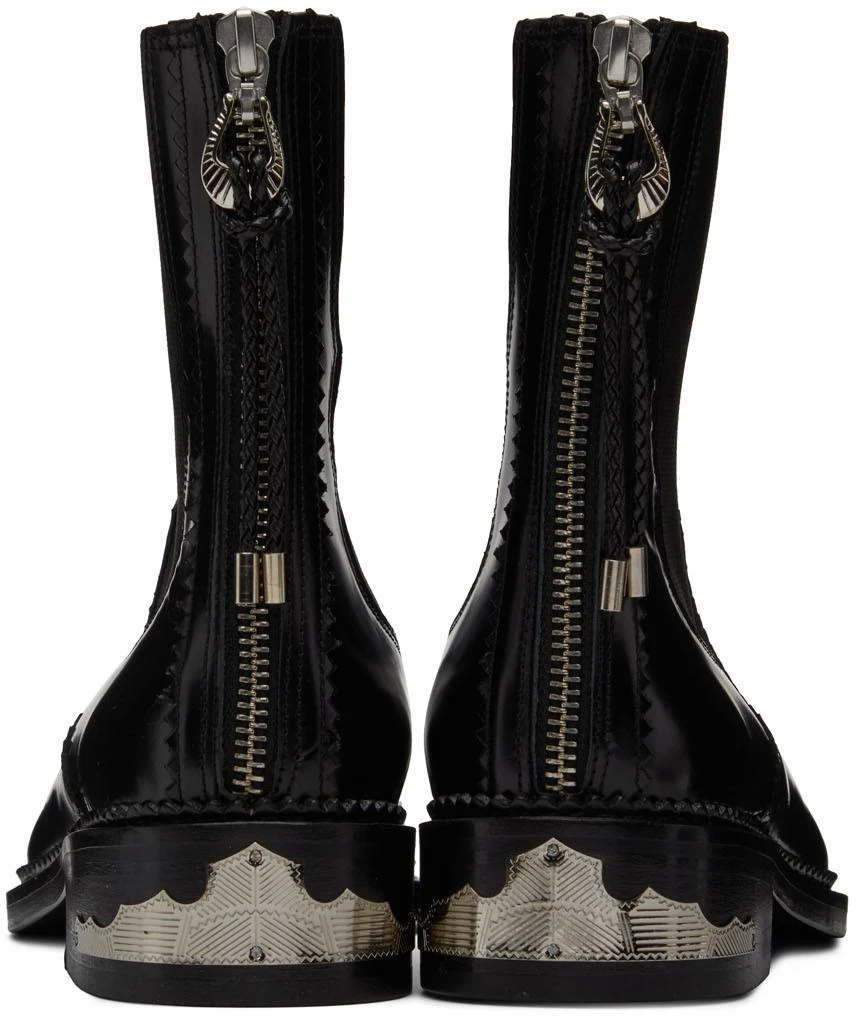 Toga Pulla SSENSE Exclusive Black Embellished Chelsea Boots 2