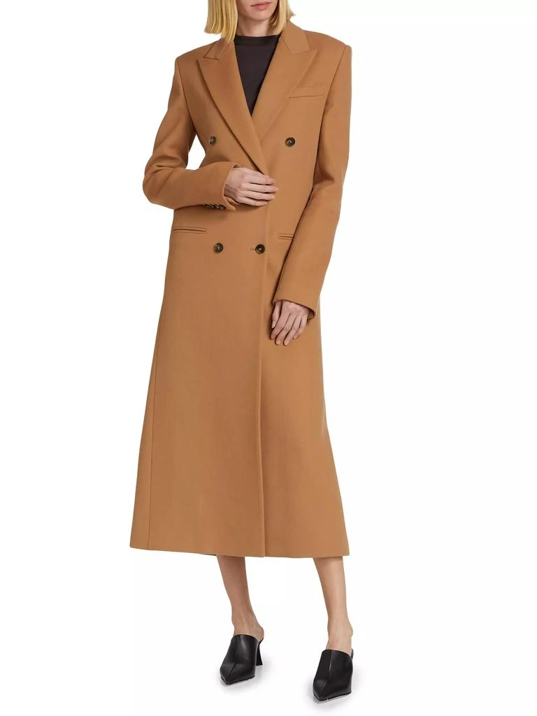 Stella McCartney Double-Breasted Wool Long Coat 2