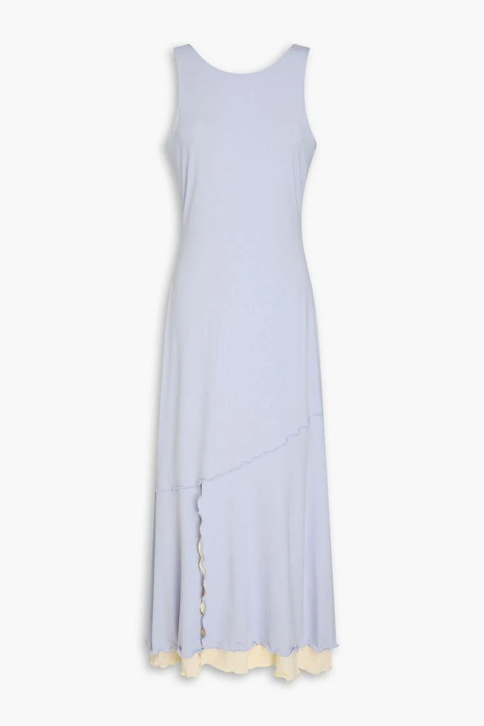 Derek Lam Stephanie ruffled stretch-jersey midi dress 1