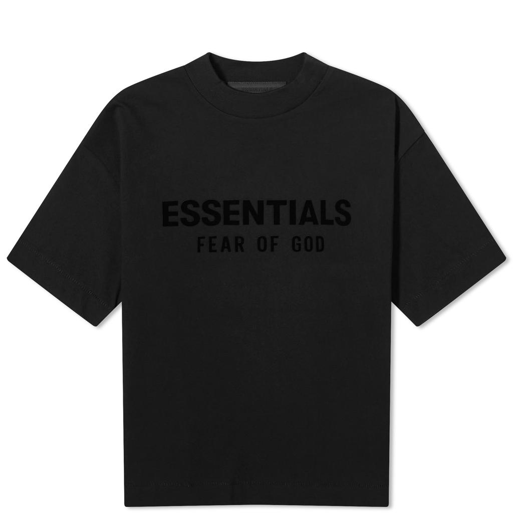 Essentials Fear of God ESSENTIALS Spring Kids Crew Neck T-Shirt - Jet Black