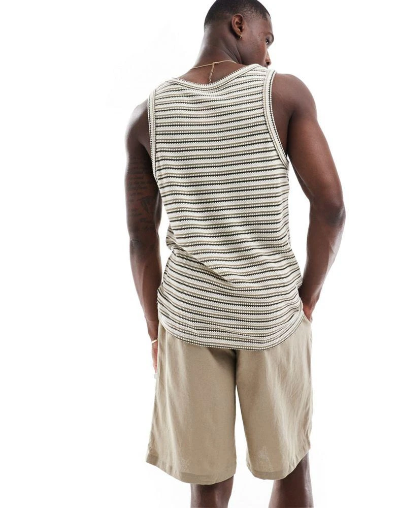 ADPT ADPT linen mix shorts in beige 5
