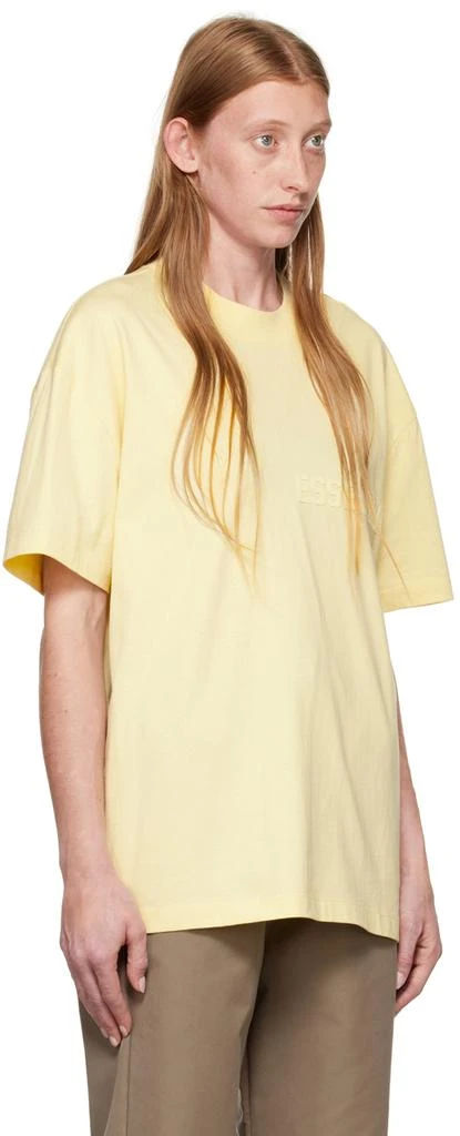 Fear of God ESSENTIALS Yellow Flocked T-Shirt 2