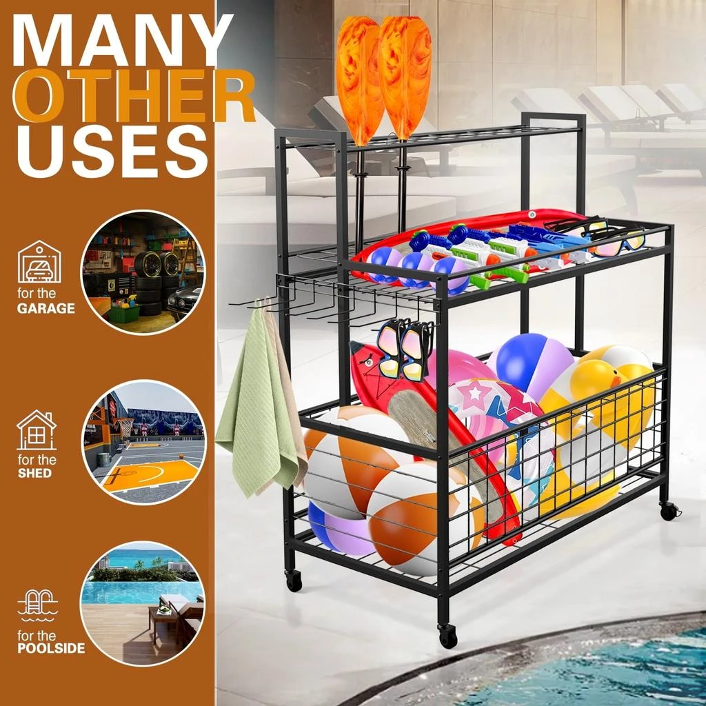 Simplie Fun Sports Equipment Organizer