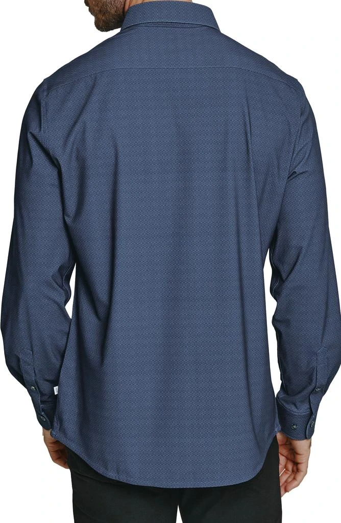 7 Diamonds Dale Medallion Print Performance Button-Up Shirt 3