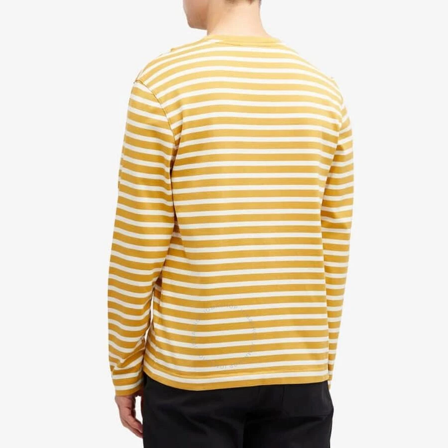 Maison Kitsune Fox Head Patch Stripe Marin T-Shirt 3