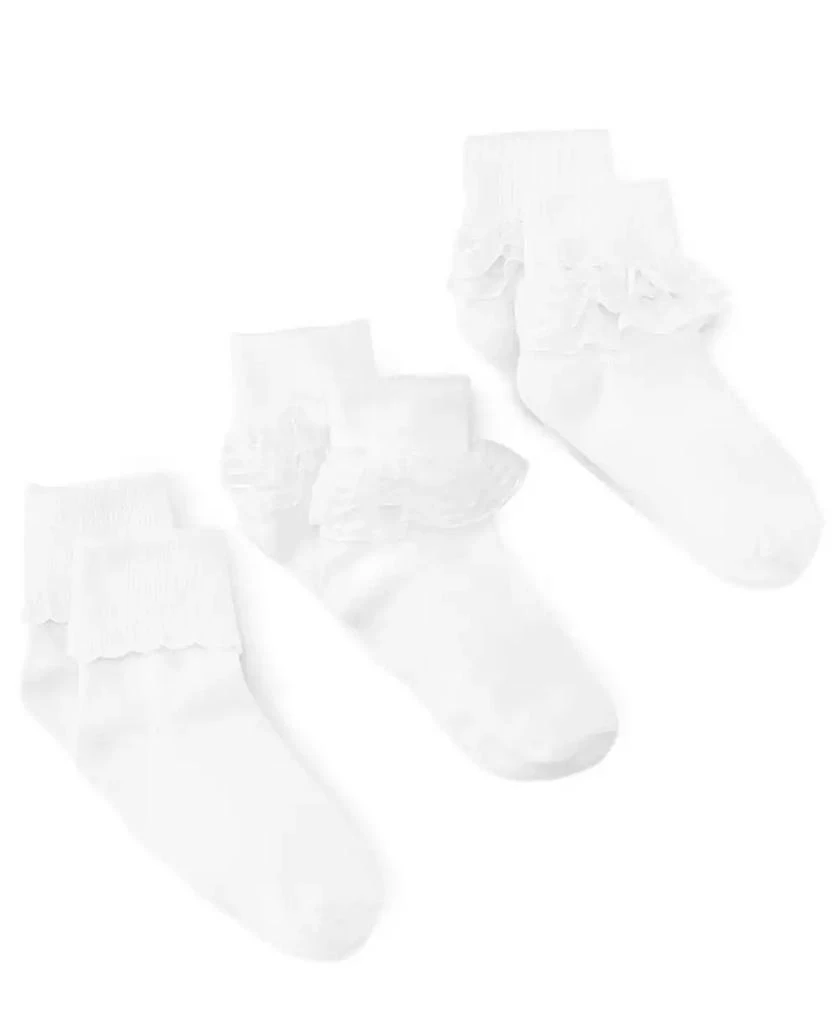 Trimfit 3-Pack Decorative Socks, Little Girls & Big Girls 1