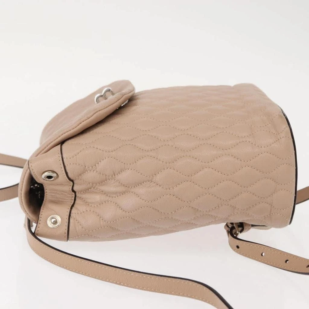 Bally Vintage Backpack Quilted Leather Leather Backpack Bag (Pre-Owned) 4