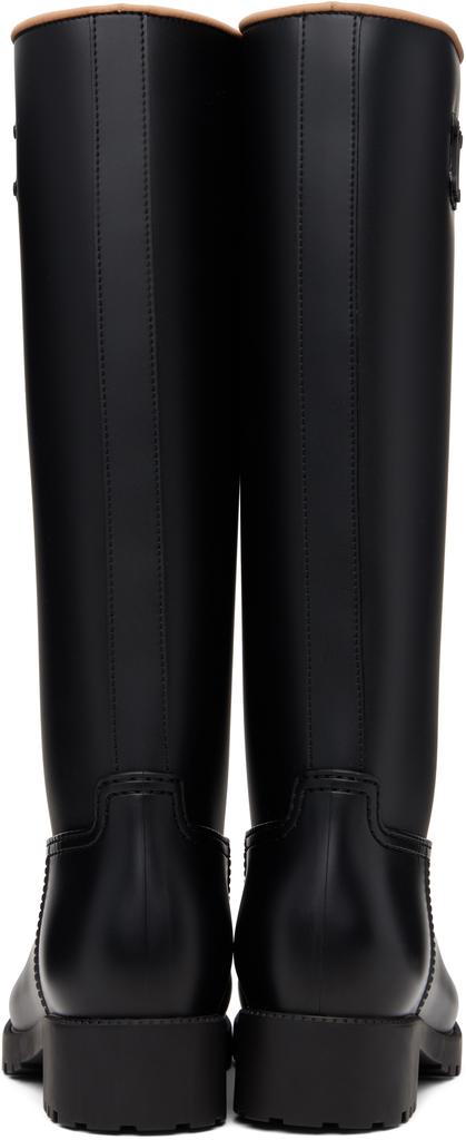 Max Mara Black Rain Tall Boots
