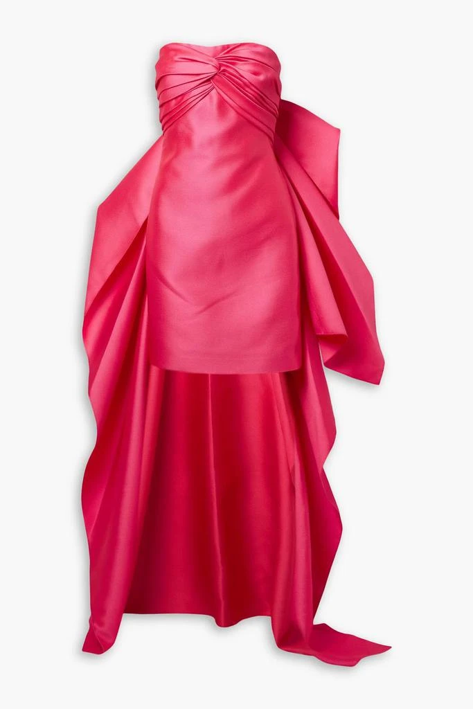REEM ACRA Convertible strapless mikado-piqué mini dress 1