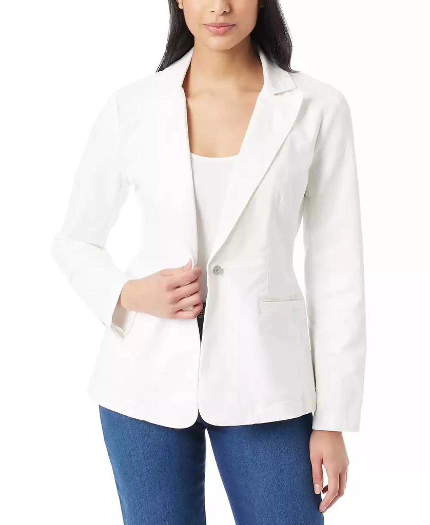 Gloria Vanderbilt Women's Denim One-Button Blazer 1