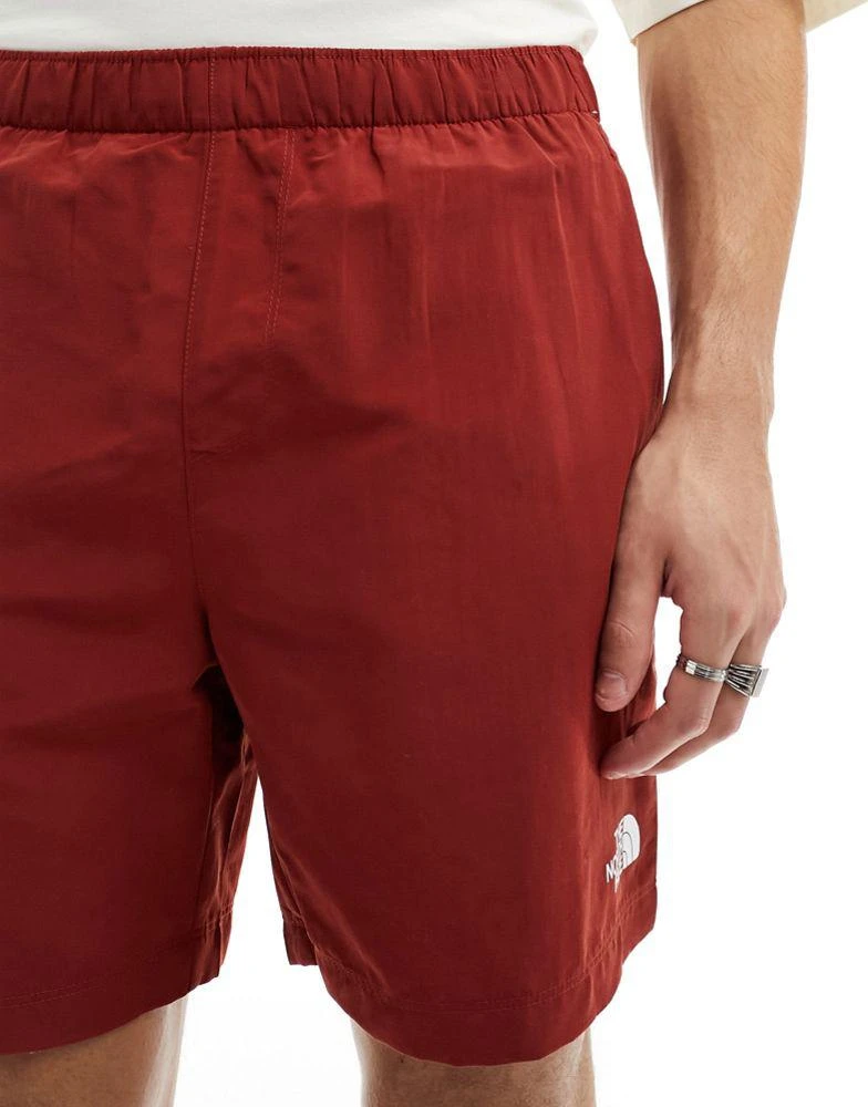 The North Face The North Face Watershort logo swim shorts in red 3