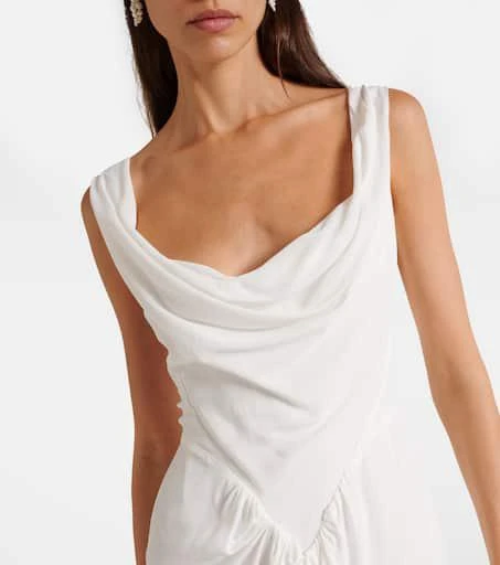 Vivienne Westwood Panther gathered asymmetric maxi dress 4