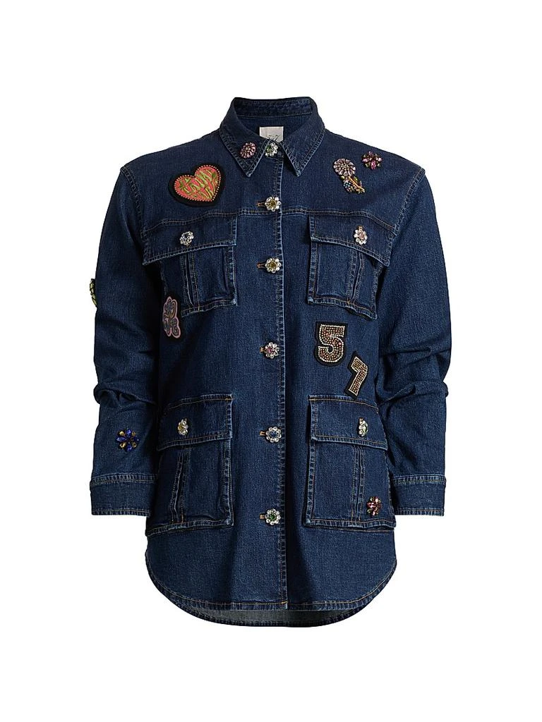 Cinq à Sept Vera Embellished Denim Jacket