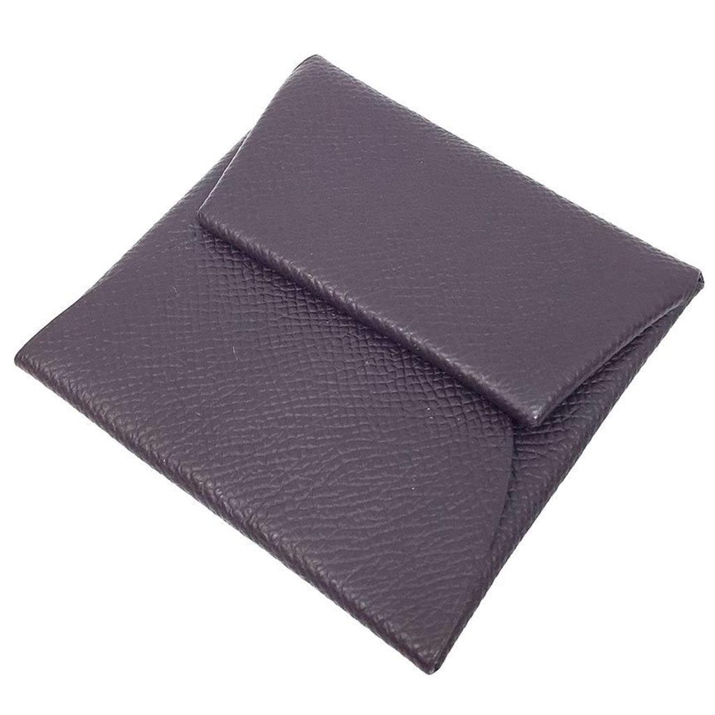 Hermes Raisin Epsom Leather Coin Purse/Coin Case (Pre-Owned)