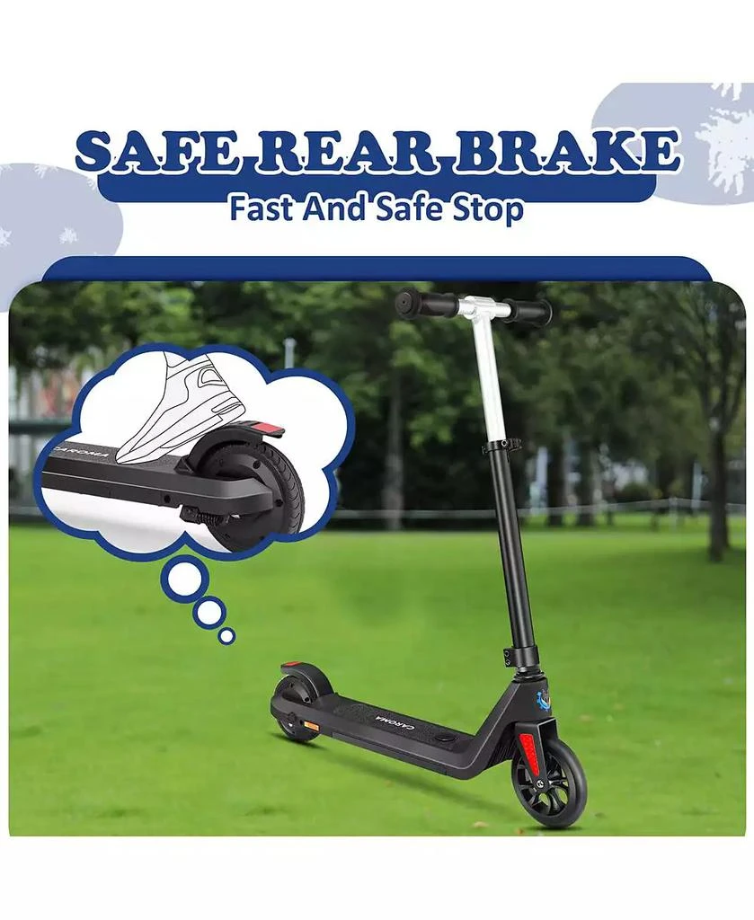 Caroma Electric Scooter for Kids Ages 6-12, 120W Motor 
8 Mph, 80 Mins Ride Time,Adjustable Height 
Speed, Best Gifts for Boys 
Girls 2
