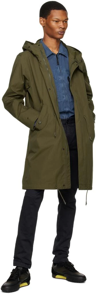 Stone Island Navy Garment-Dyed Jacket 5