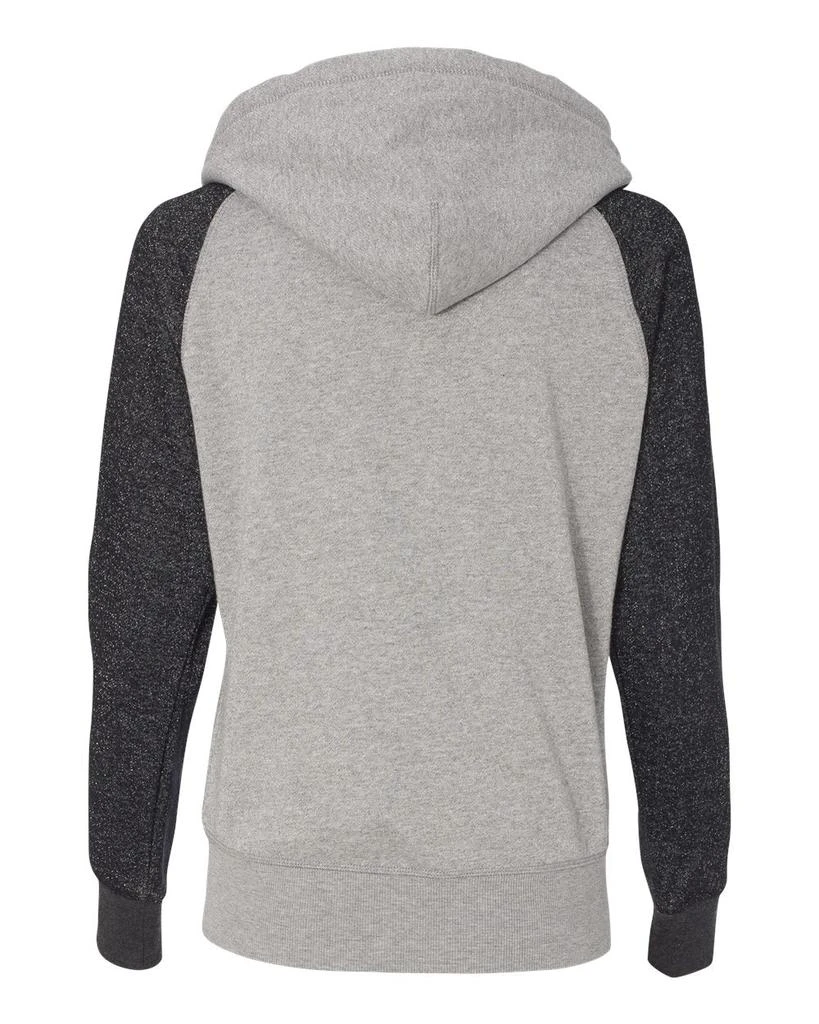 J America Women’s Glitter French Terry Full-Zip Hooded Sweatshirt 3