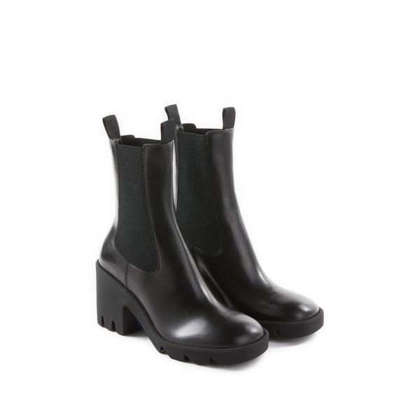 Burberry Bottines en cuir mélangé