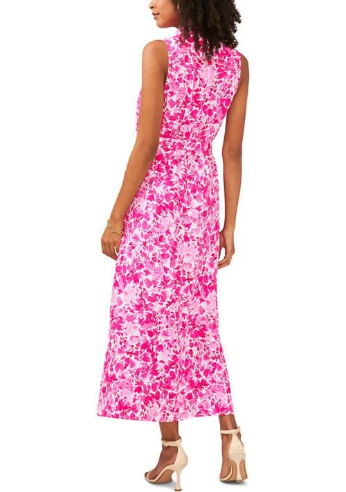 Vince Camuto Camuto Womens Sleeveless Mock Neck Floral Maxi Dress 2