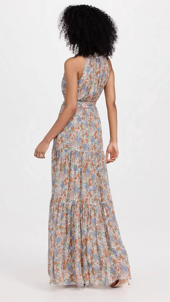 VERONICA BEARD Florencia Silk Floral Maxi Dress In Off-White Multi 2