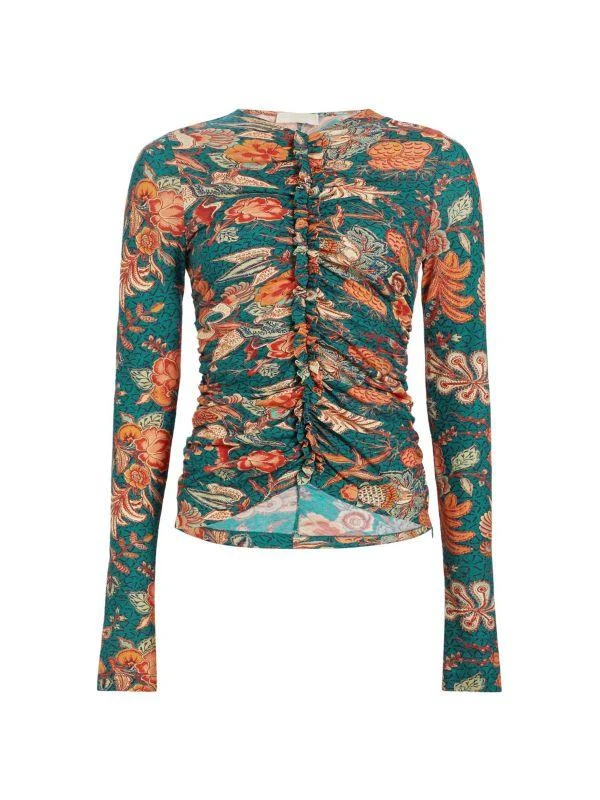 Ulla Johnson Wren Ruched Knit Top 6