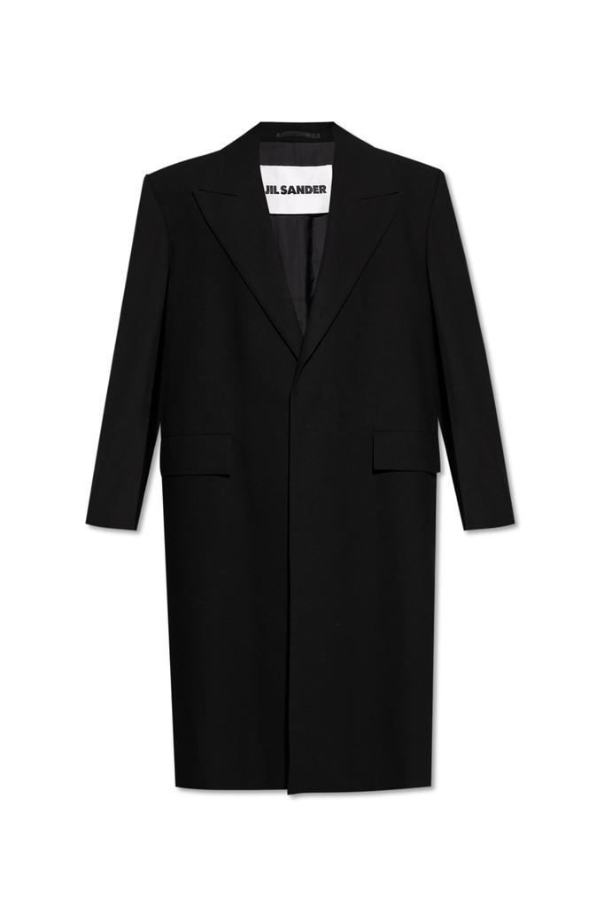 ジャケット・アウター JIL SANDER Wool Long Coat Melanged Wool Coat Woman | Jil Sander Official Online Store