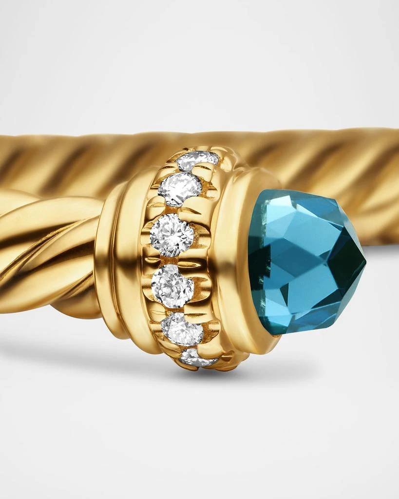 David Yurman Cablespira Bracelet with Gemstone in 18K Gold, 3mm 5