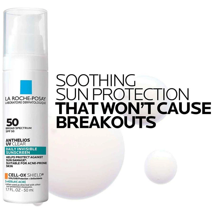 La Roche-Posay Anthelios UV Clear Sunscreen SPF 50 with Azelaic Acid for Acne Prone Skin 6