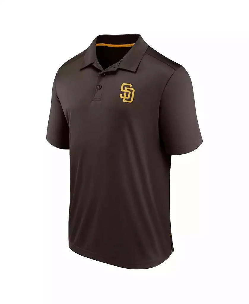 Fanatics Men's Brown San Diego Padres Hands Down Polo Shirt 3
