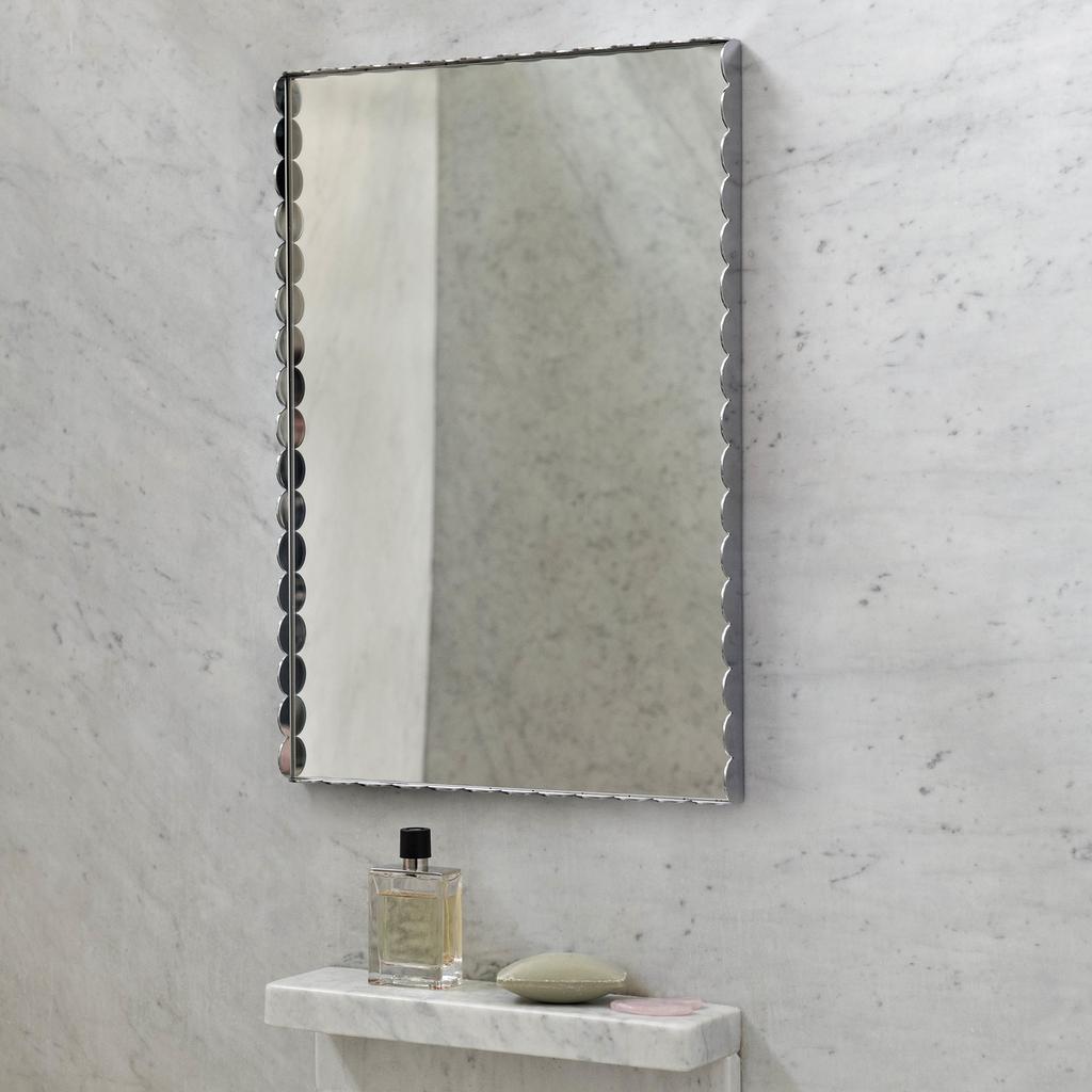 HAY HAY Arcs Rectangle Mirror - Silver