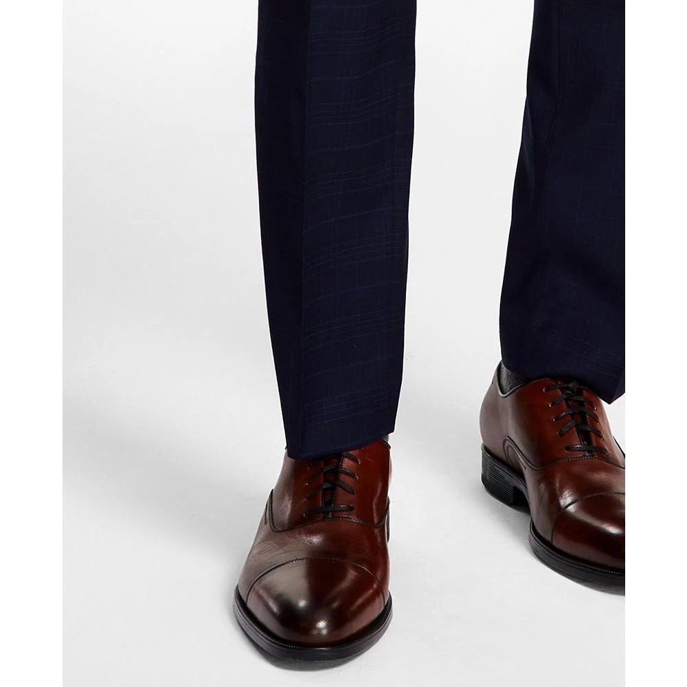 Tommy Hilfiger Men's Modern-Fit TH Flex Stretch Plaid Wool Blend Suit Pants 7