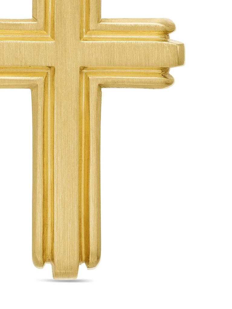 David Yurman Deco Cross Pendant in 18K Yellow Gold, 27mm 6