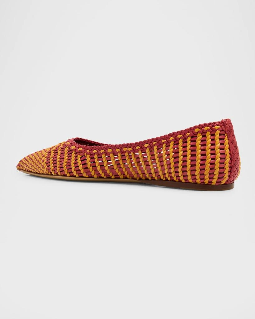 Gabriela Hearst Aurora Woven Leather Ballerina Flats 2