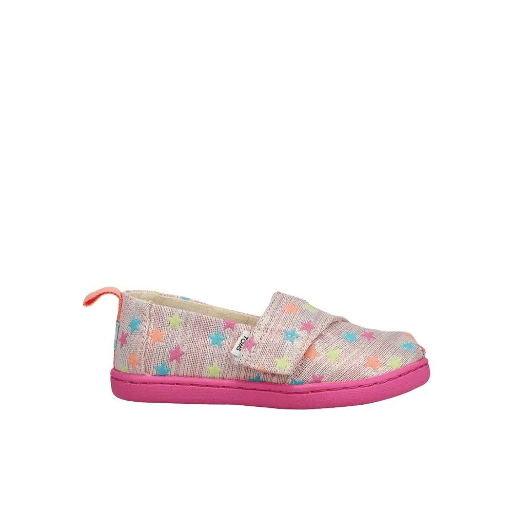 TOMS Alpargata Star Slip On Flats (Toddler)