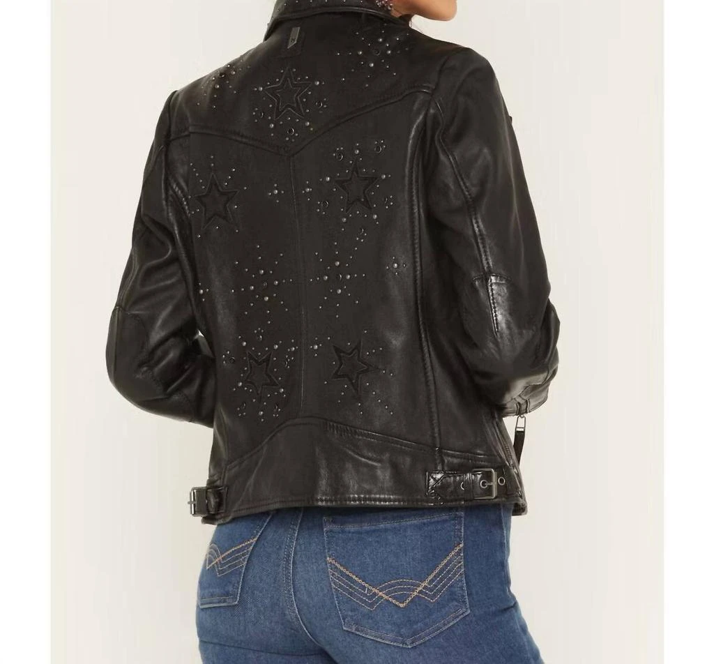 MAURITIUS Mauritius - Leather Studded Motorcycle Jacket 2