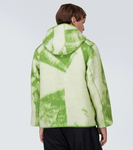 Y-3 Printed wool-blend fleece jacket 4