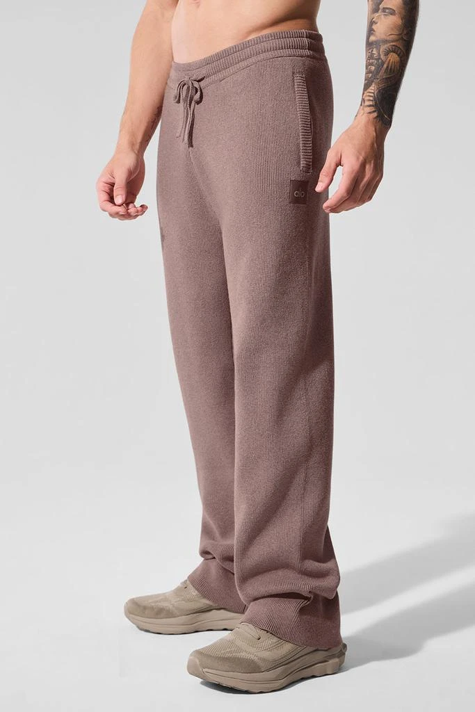 Alo Scholar Straight Leg Sweatpant - Mushroom Heather 3