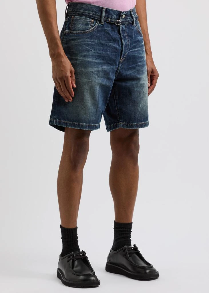Acne Studios Roland belted denim shorts 2
