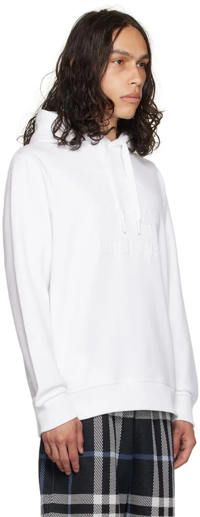 Burberry White EKD Hoodie 2