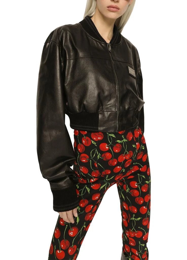 Dolce & Gabbana Short nappa leather bomber jacket 5