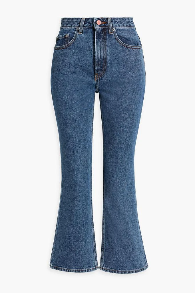 Ganni Betzy high-rise kick-flare jeans 1