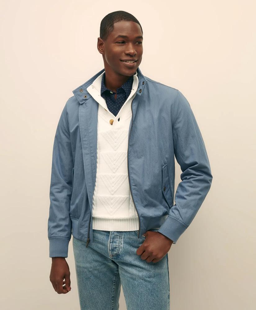 Brooks Brothers Bomber Jacket in Cotton Blend