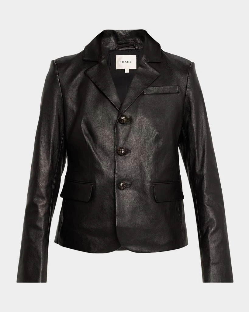 FRAME The Leather Smart Blazer