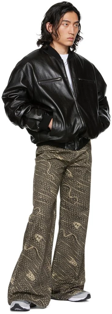 LU'U DAN Black Snake Phat Jeans 4