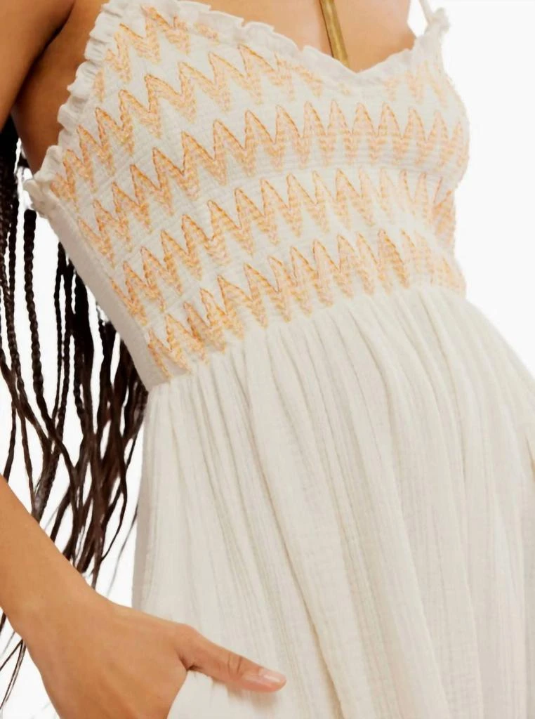 Free People Solid Sweet Nothings Midi Dress In Marshmellow 4
